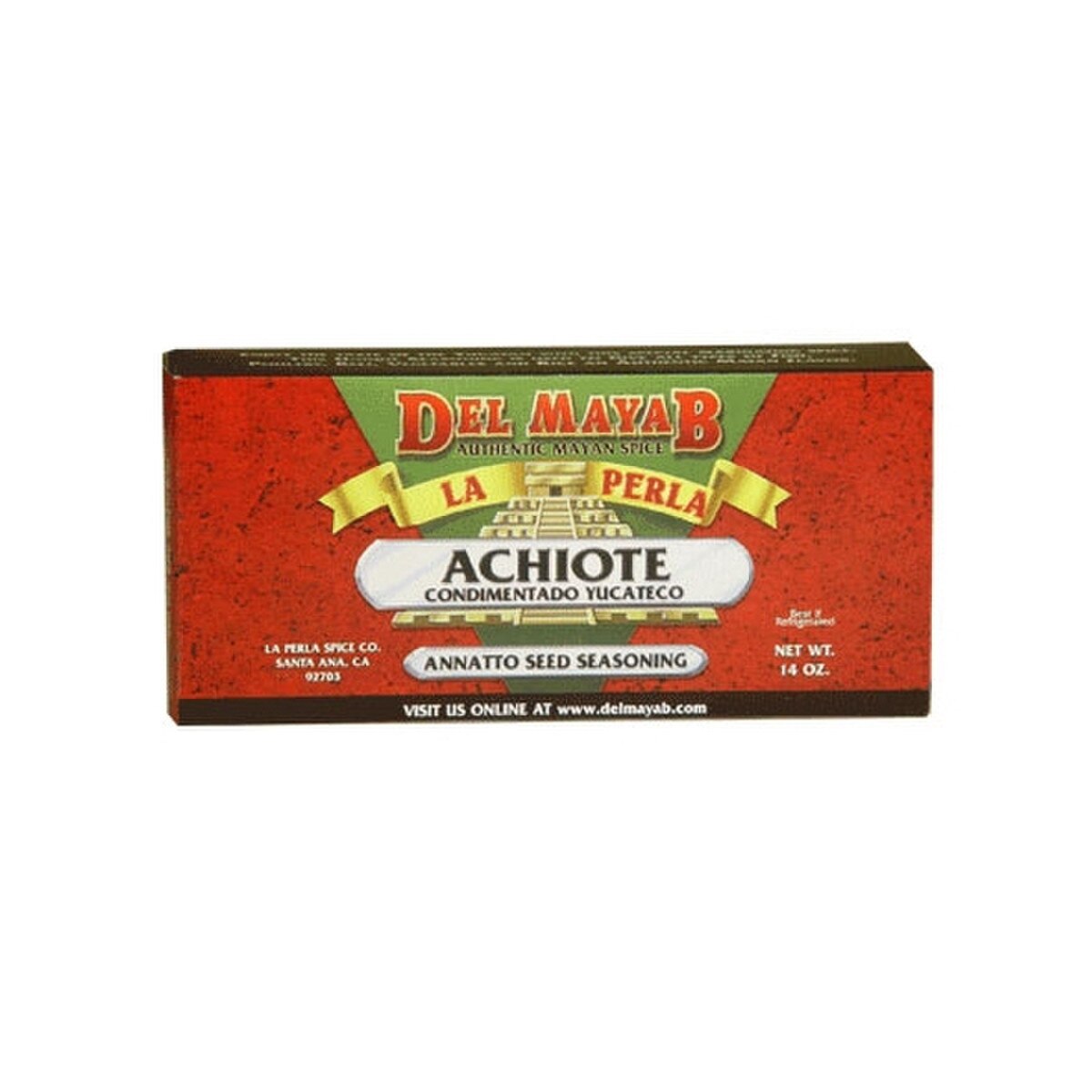 Achiote La Perla del Mayab Seed Seasoning Paste Condimentado 14oz